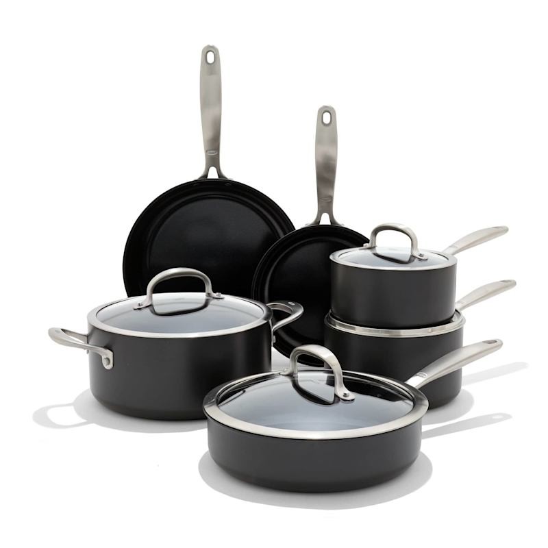OXO Enhanced 10pc Ceramic Nonstick Cookware Set