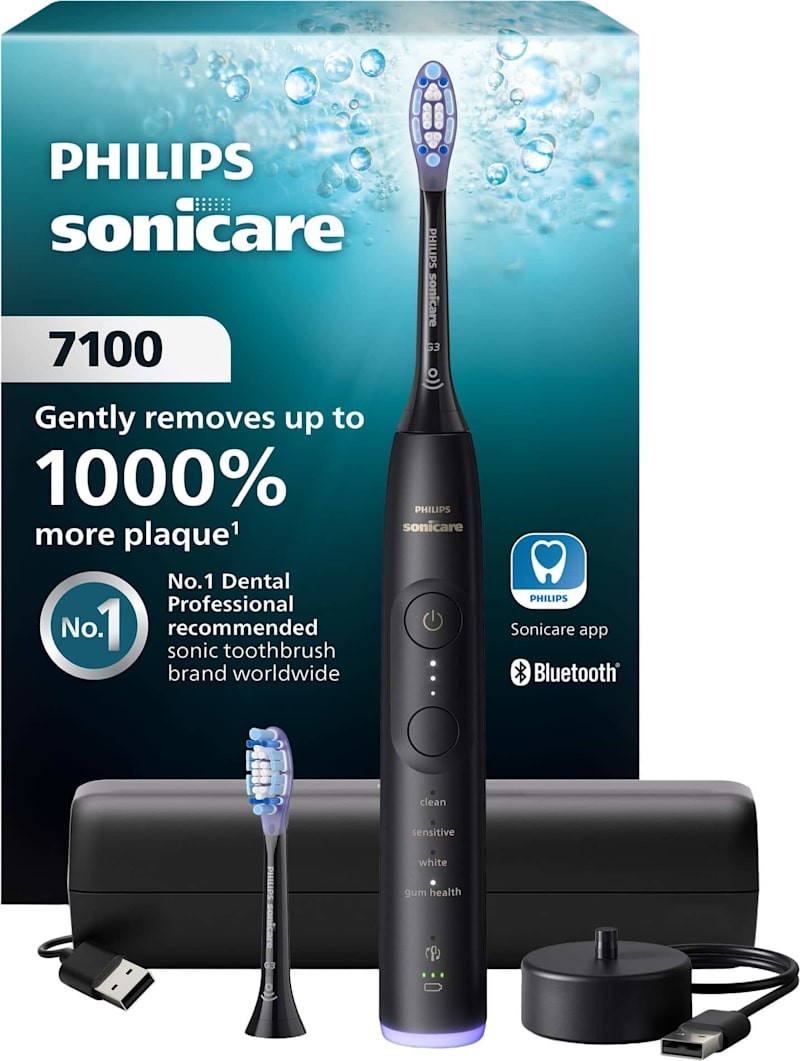 Philips Sonicare 7100 Electric Toothbrush with 12 Brushing Settings and Travel Case