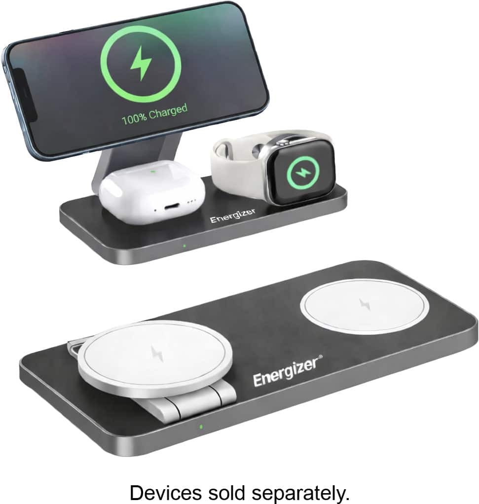 Energizer 3-in-1 15W Magnetic Fast Charger Stand
